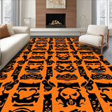 Jack O Lantern Gingham with Festive Accents(Orange)