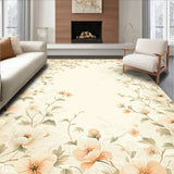Vintage Floral Beige Neutral Throw(Beige)