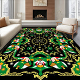 Festive Yuletide Elves with Twinkling and Holiday Parcel Illustrations(Black)