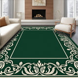 Evergreen Pinecone Vine with Whimsical Scrollwork and Winter Botanical Touches(Green)