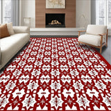 Yuletide Cabin Plaid with Interlocking Nordic(Red)