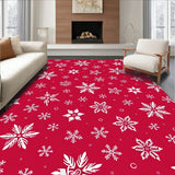 Elegant Frosty Blossom Accent Handwoven Artisan(Red)