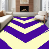 Chevron with Layered Stripes and Abstract Brush Strokes (Purple)