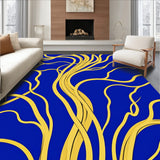 Liquid Metal Flow Abstract Contemporary Canvas Design(Gold)