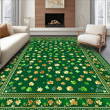 Elegant Gold Accented Green Design(Green)