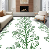 Heritage Vine Foliage Elegant Scrollwork Sophisticated (Green)