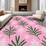 Seasonal Fir Branch Crystal Flake Semi Circle Entrance(Pink)