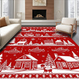 Rustic Highlighting Charming Pastoral Scenes(Red)