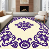 Pastel Plum Medallion with Baroque Inspired Details(Purple)