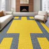 Ultra Soft Area Rug, Non Slip, Stain Resistant, Washable Area Rugs for Living Room, Bedroom, Vintage Distressed Printed(Yellow)