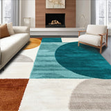 Ultra Soft Area Rug, Non Slip, Stain Resistant, Washable Area Rugs for Living Room, Bedroom, Soft Thin Washable Rug for Contemporary Office Decor(Beige)