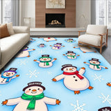 Enchanted Snowman Jubilee Magical Frosty Winter Wonderland Celebration(Blue)