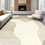Contemporary Beige Modern Curves and Fluid Lines(Beige)
