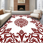Classic Damask Vinework with Floral Embellishments (Red) - ODIKA