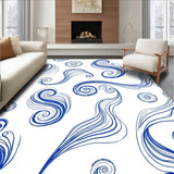 Bohemian Spiral Galaxy Textured with Swirling(Blue)