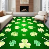 Charming Rustic Shamrock Motif(Green)