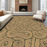 Braided Rope Twist Design Floor Covering(Brown)