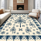 Joyful Nordic Yuletide Decorative Floor Covering(Beige)