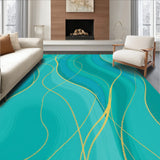 Mystical Azure Stream Elegant Fluid Dynamic(Blue)