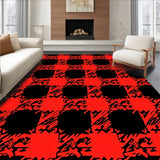 Winter Buffalo with Stitched Snowflake Accents(Red)