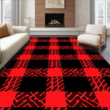 Xmas Gingham Style with Traditional Crosshatch Design(Red)