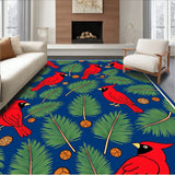 Winter Cardinal Pine Branch Decorative Floor(Red)