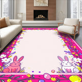 Charming Floral Bunny Aesthetic(Pink)