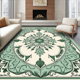 Vintage Botanical Medallion with Classic Garden Vine(Ivory)