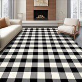 Countryside Harvest Gingham Patterned Welcoming Doorstep(Black)
