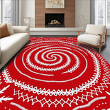 Celestial Spiral with Starlit Snowflake Embellishments(Red)