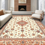 Heirloom Collection Justine Beige Area With Antique Design Elements(Beige)