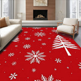Elegant Frosty Pinewood Celebration Design(Red)
