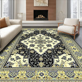 Cross Medallion Area with Beige and Charcoal Highlights(Beige)