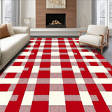 Vintage Picnic Blanket Inspired Checkered Entry(Red)