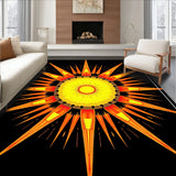 Radiant Starburst Medallion Contemporary Design (Black) - ODIKA