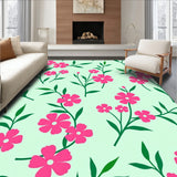 Blooming Garden Romance with Interlaced Petal Sprays and Botanical Silhouettes(Pink)