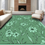Blossoming Spring Curved Border Artistic (Green)