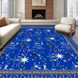 Jolly Cats Posing with Illuminated Christmas Baubles(Blue)