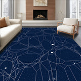 Stellar Constellation Cosmic Web Celestial Radiant Framework (Blue)