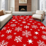 Enchanted Flurry Wintry Seasonal Accent(Red)