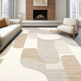 Elegant Beige Curvilinear & Natural Look(Beige)