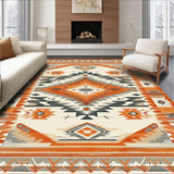 Artful Southwestern Area with Colorful Geometric Tribal(Orange)