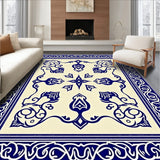 Antiqued Arabesque Hallway with Swirling Paisley Accents(Beige)