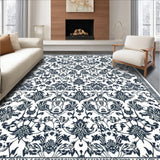 Ultra Soft Area Rug, Non Slip, Stain Resistant, Washable Area Rugs for Living Room, Bedroom, Texas House Lady Bird(Black)