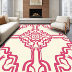 Symmetrical Hexagon Trellis Medallion (Pink) - ODIKA