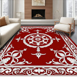 Elegant Medallion Symmetrical Entrance Welcome(Red)