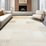 Intricate Beige Area With Subtle Geometric Shapes And Distressed Look(Beige)