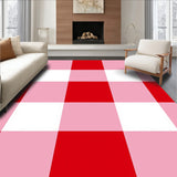 Festive Buffalo Check with Traditional Holiday Grid Design(Red)