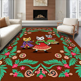 Joyful Lighted Cat Parade with Sparkling Ornament Accents and Fir Branches(Brown)