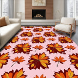 Harvest Maple Leaf Cascade with Botanical Autumn Foliage Design(Pink)